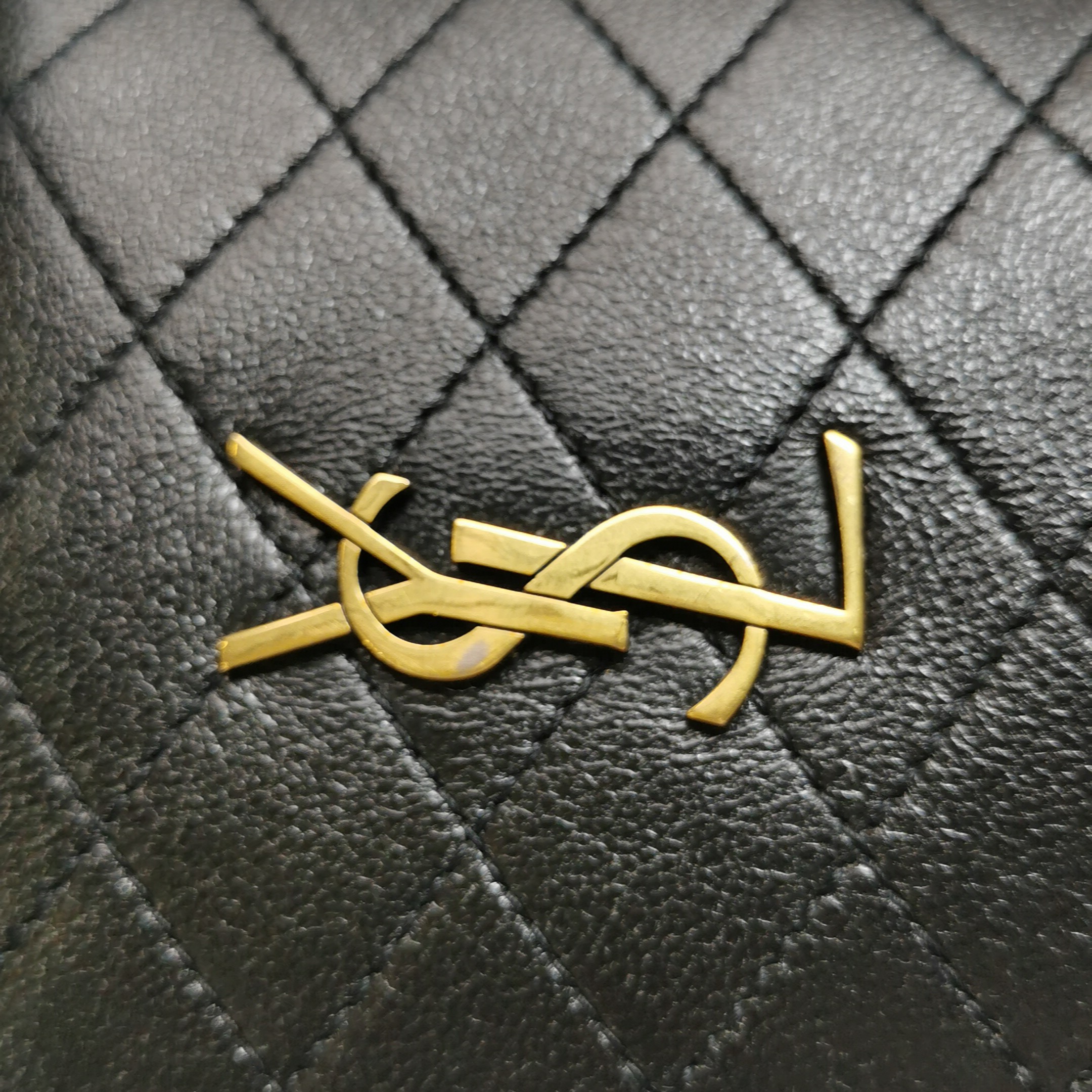 Saint Laurent Gaby Chain Bucket Bag Quilted Leather Mini — photo 8 of 15