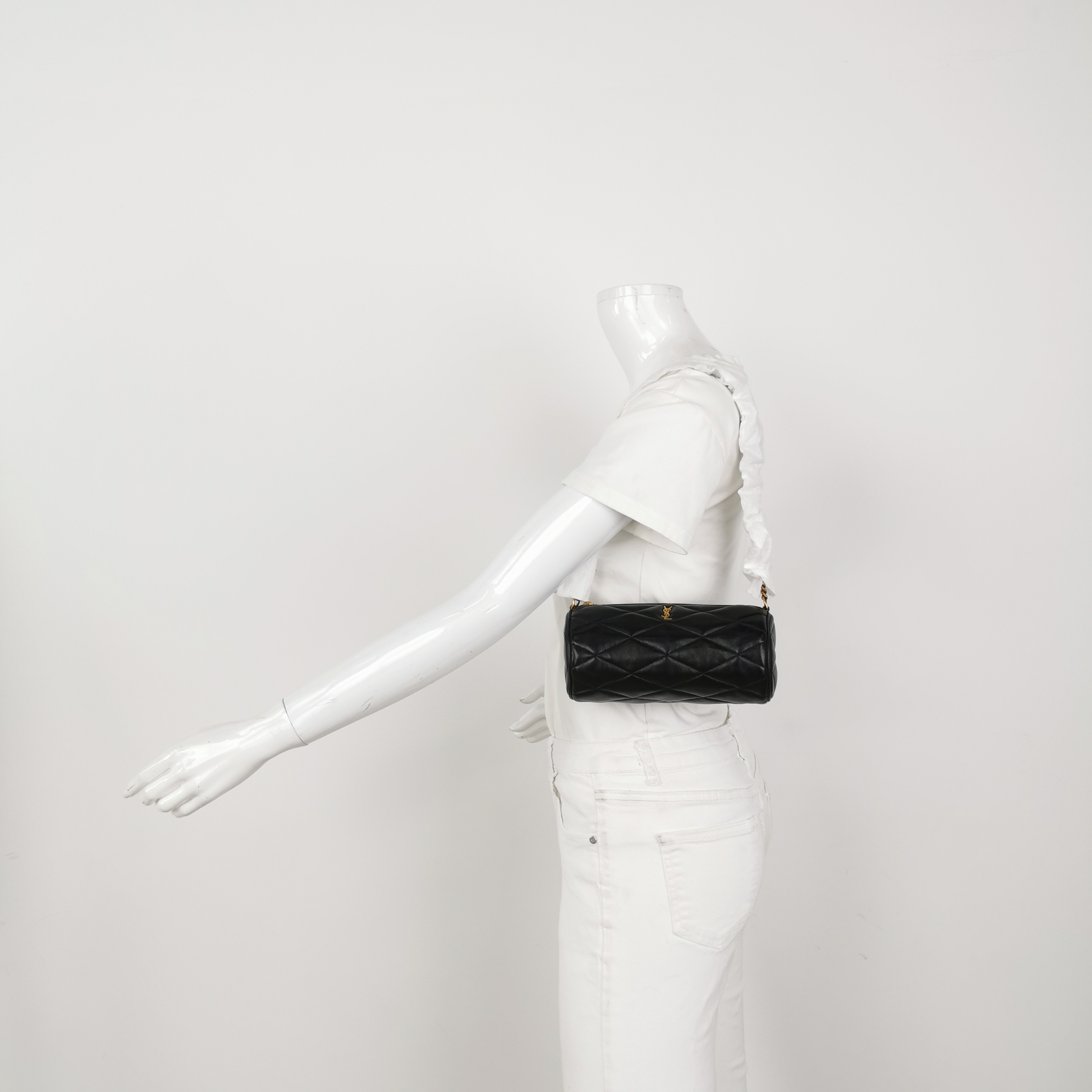 Saint Laurent Sade Tube Bag Quilted Leather Mini — alternate view