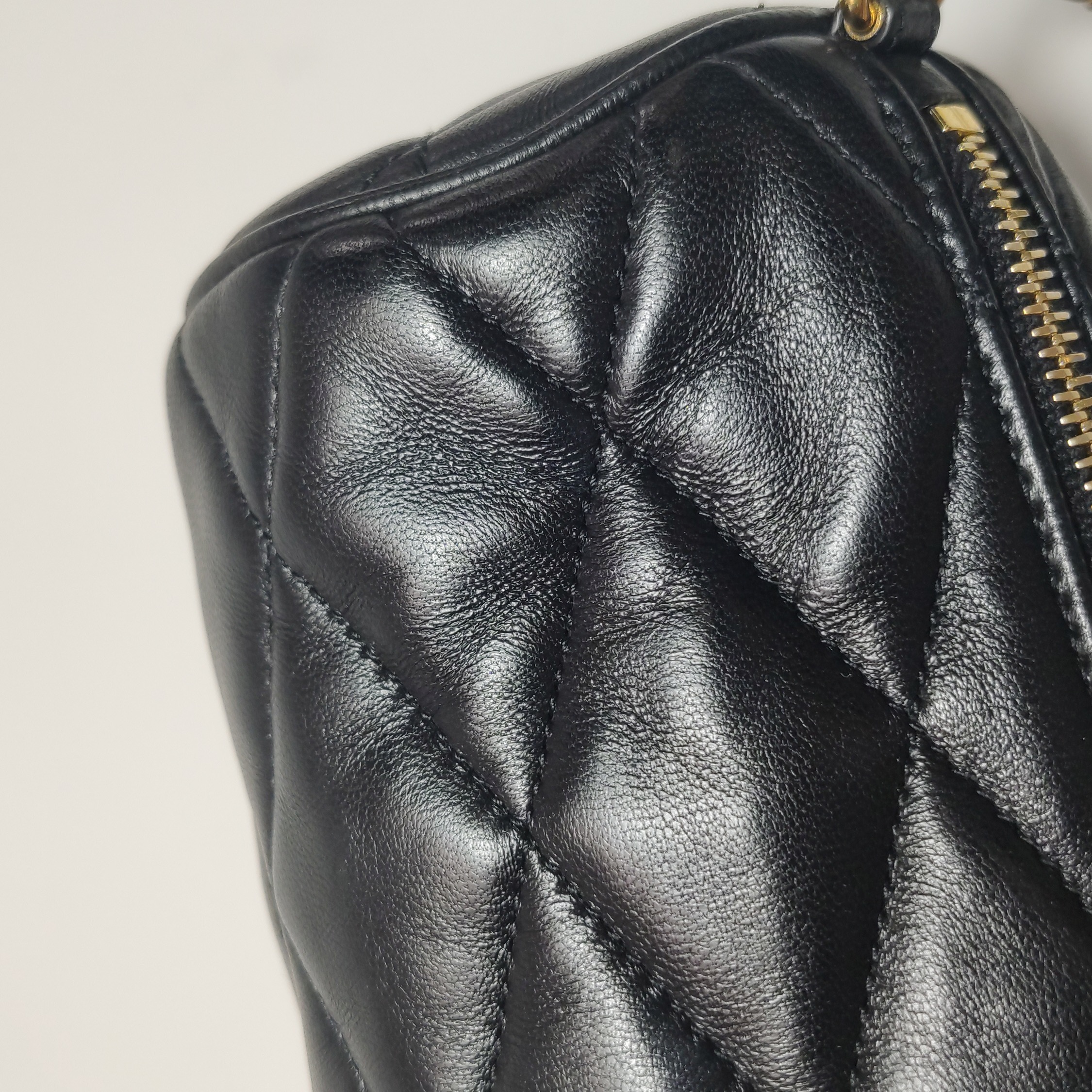 Saint Laurent Sade Tube Bag Quilted Leather Mini — photo 14 of 15