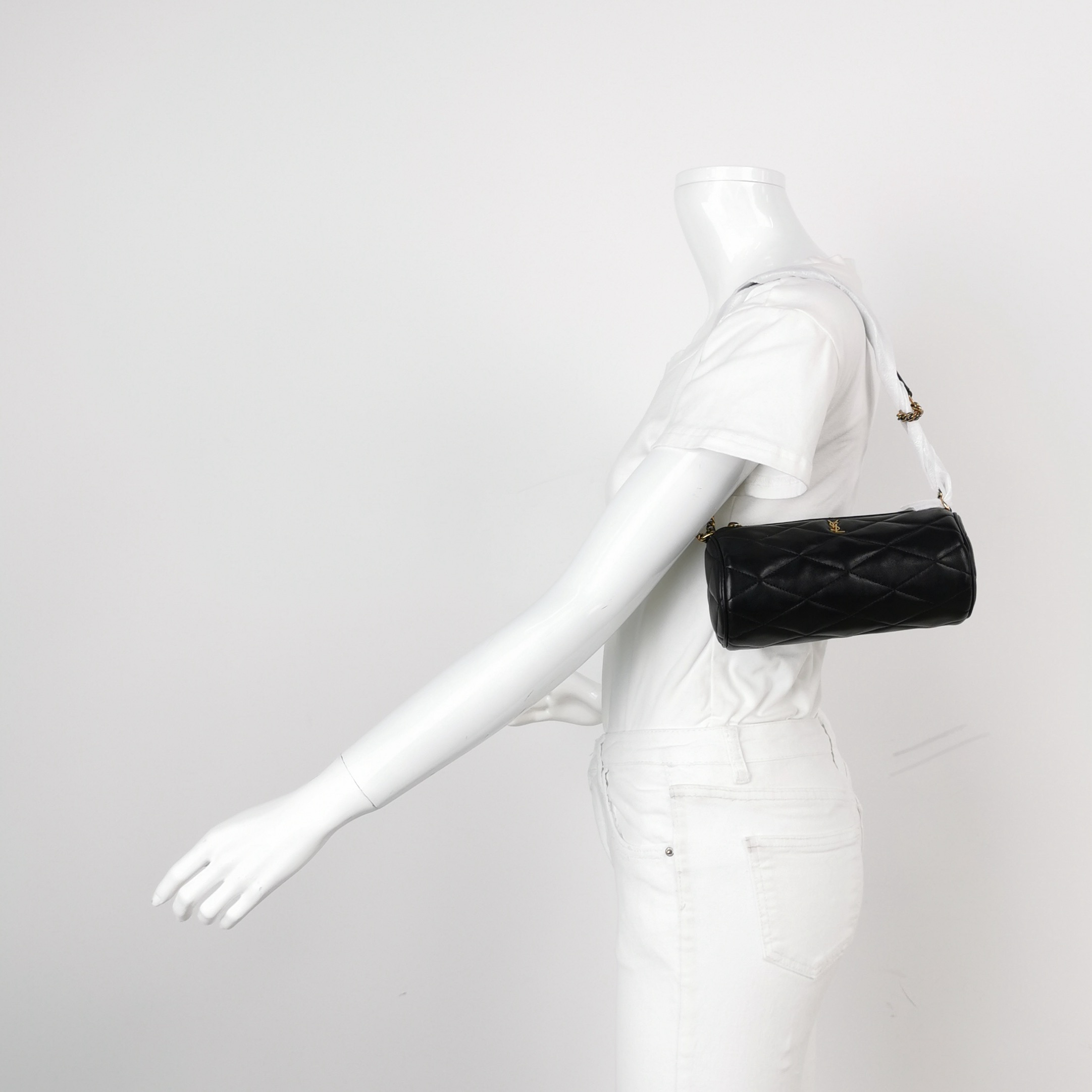 Saint Laurent Sade Tube Bag Quilted Leather Mini — alternate view