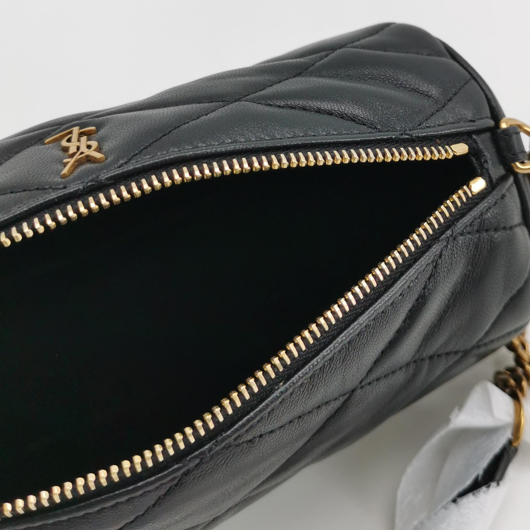 Saint Laurent Sade Tube Bag Quilted Leather Mini — photo 7 of 14
