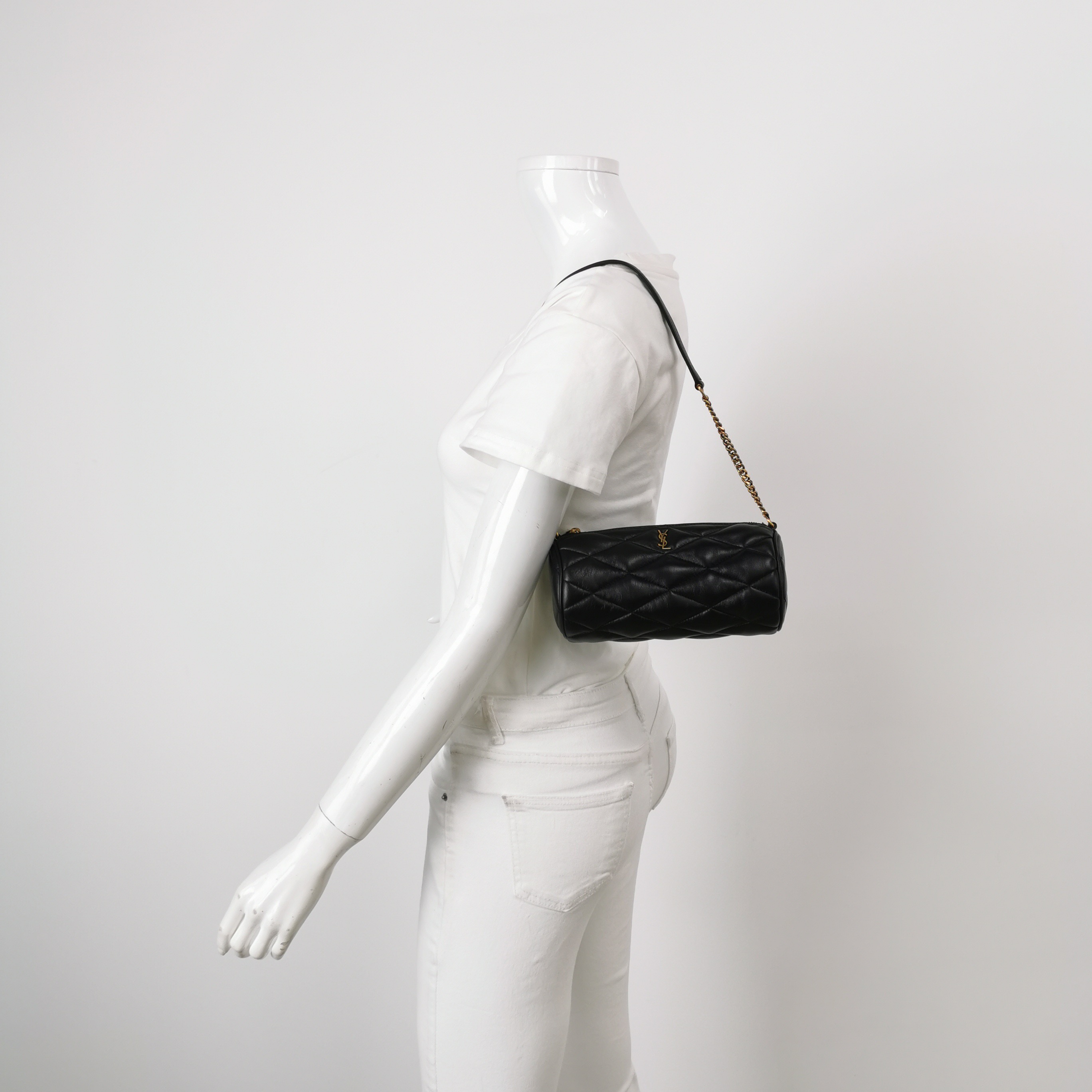 Saint Laurent Sade Tube Bag Quilted Leather Mini — alternate view