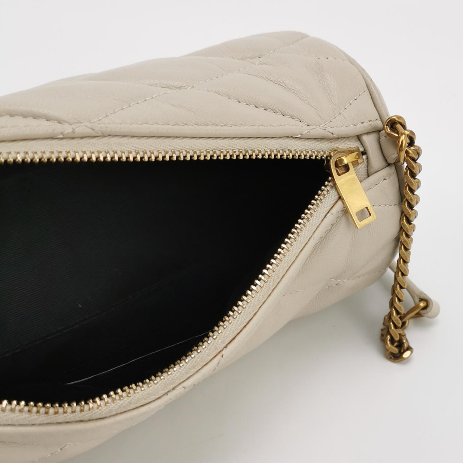 Saint Laurent Sade Tube Bag Quilted Leather Mini — photo 7 of 16