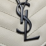 Saint Laurent Classic Monogram Wallet on Chain Matelasse Chevron Leather Small — thumbnail 10