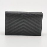 Saint Laurent Classic Monogram Envelope Satchel Matelasse Chevron Leather — thumbnail 3