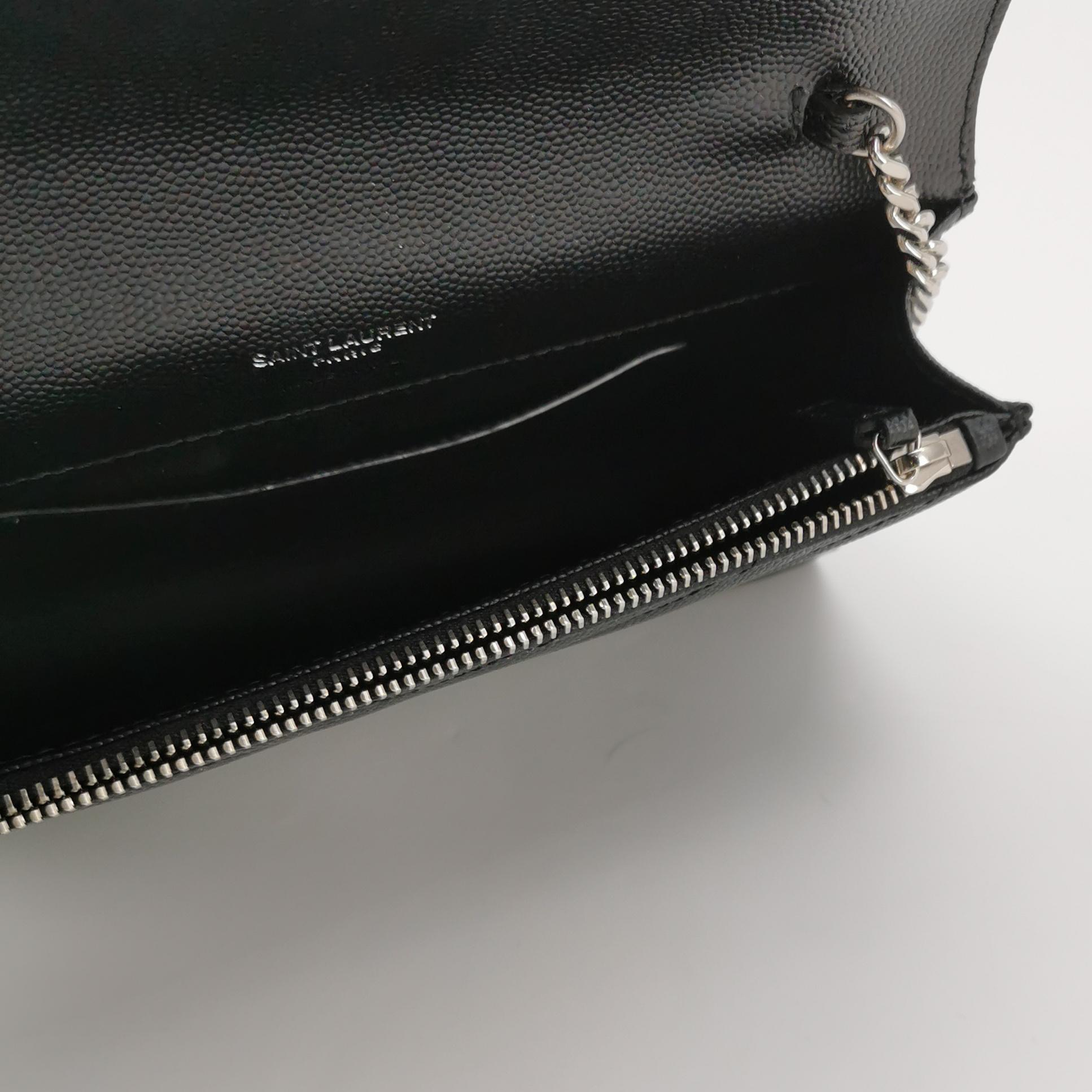 Saint Laurent Classic Monogram Envelope Satchel Matelasse Chevron Leather — photo 7 of 16