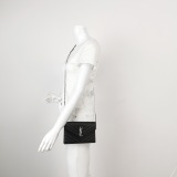 Saint Laurent Classic Monogram Envelope Satchel Matelasse Chevron Leather — thumbnail 3