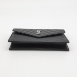 Saint Laurent Classic Monogram Envelope Satchel Matelasse Chevron Leather — thumbnail 6
