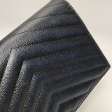 Saint Laurent Classic Monogram Envelope Satchel Matelasse Chevron Leather — thumbnail 16