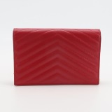 Saint Laurent Classic Monogram Envelope Satchel Matelasse Chevron Leather — thumbnail 3