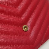Saint Laurent Classic Monogram Envelope Satchel Matelasse Chevron Leather — thumbnail 14