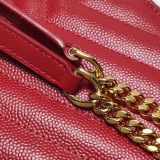 Saint Laurent Classic Monogram Envelope Satchel Matelasse Chevron Leather — thumbnail 12