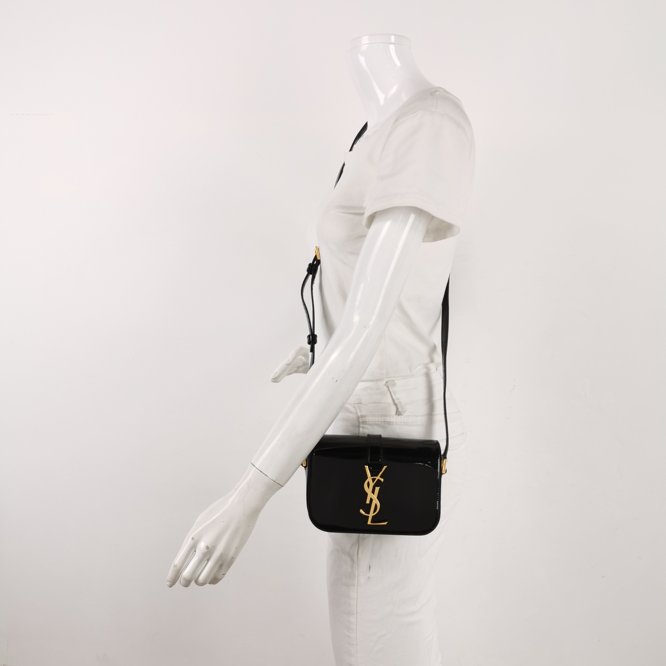 Saint Laurent Classic Monogram Universite Bag Patent Small — alternate view