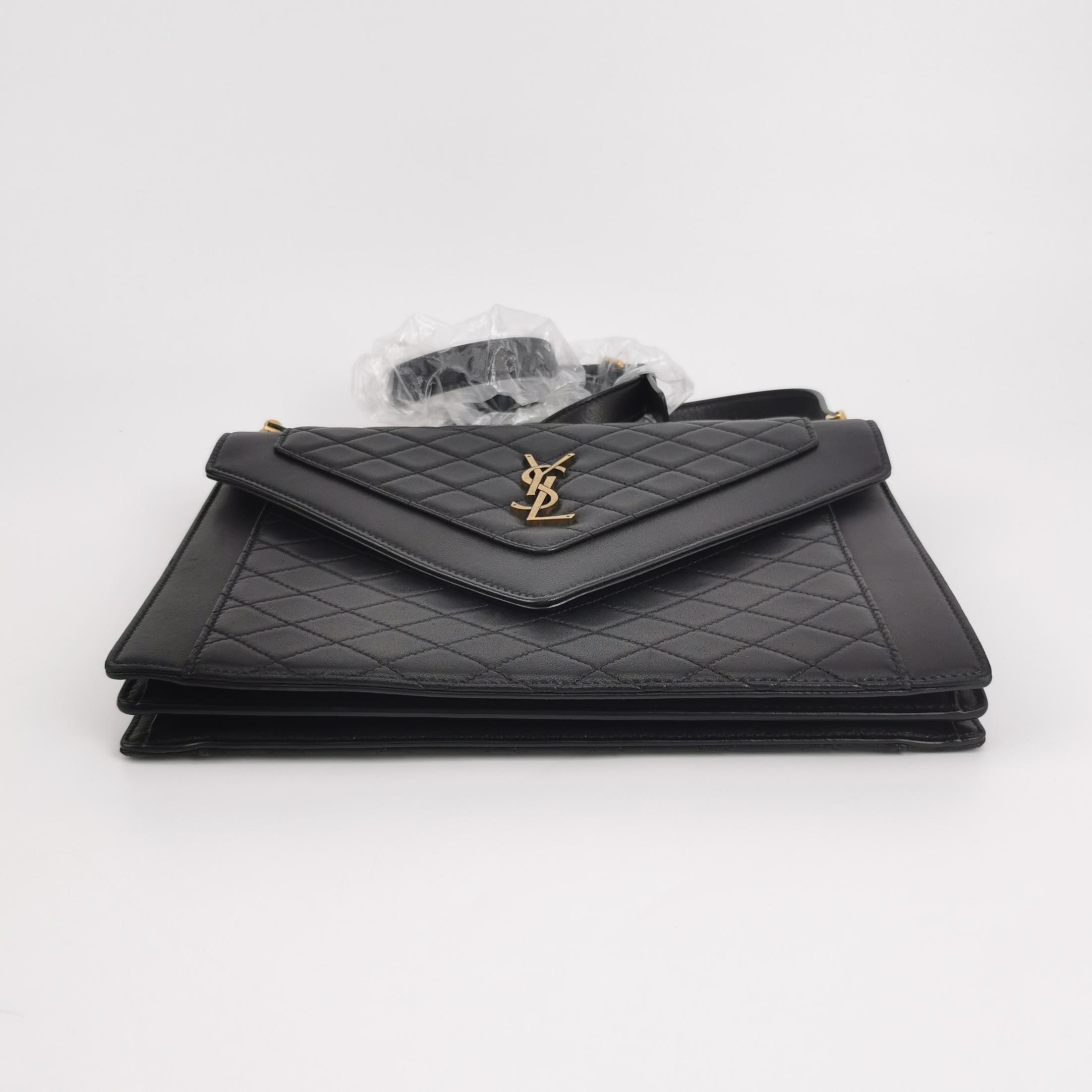 Saint Laurent Gaby Envelope Satchel Quilted Leather — photo 6 of 17