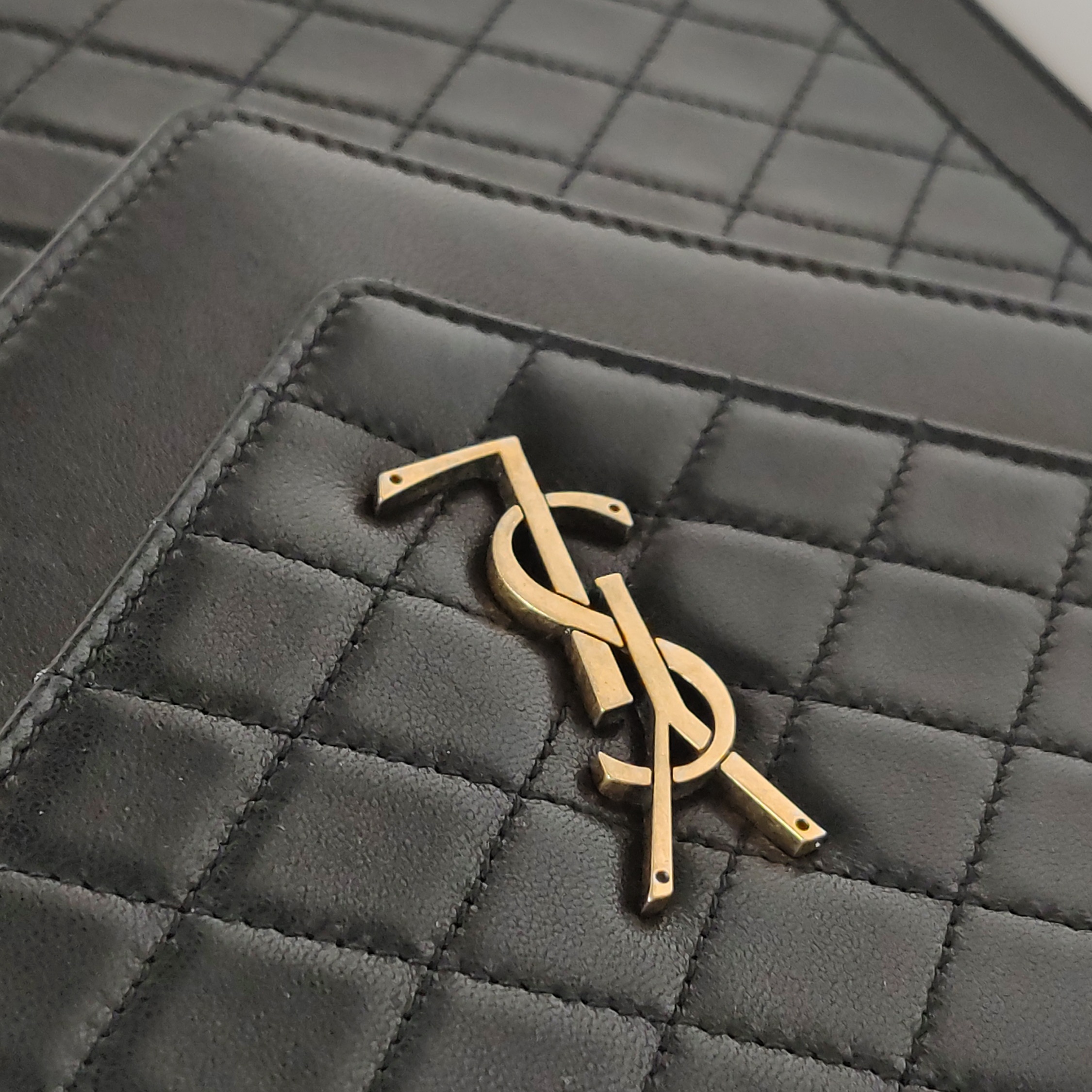 Saint Laurent Gaby Envelope Satchel Quilted Leather — photo 10 of 17