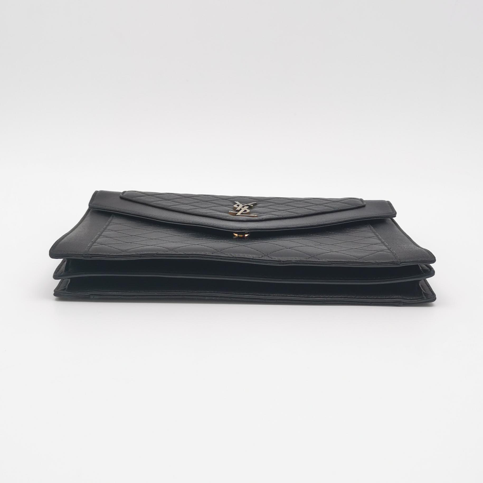 Saint Laurent Gaby Envelope Satchel Quilted Leather — photo 6 of 17