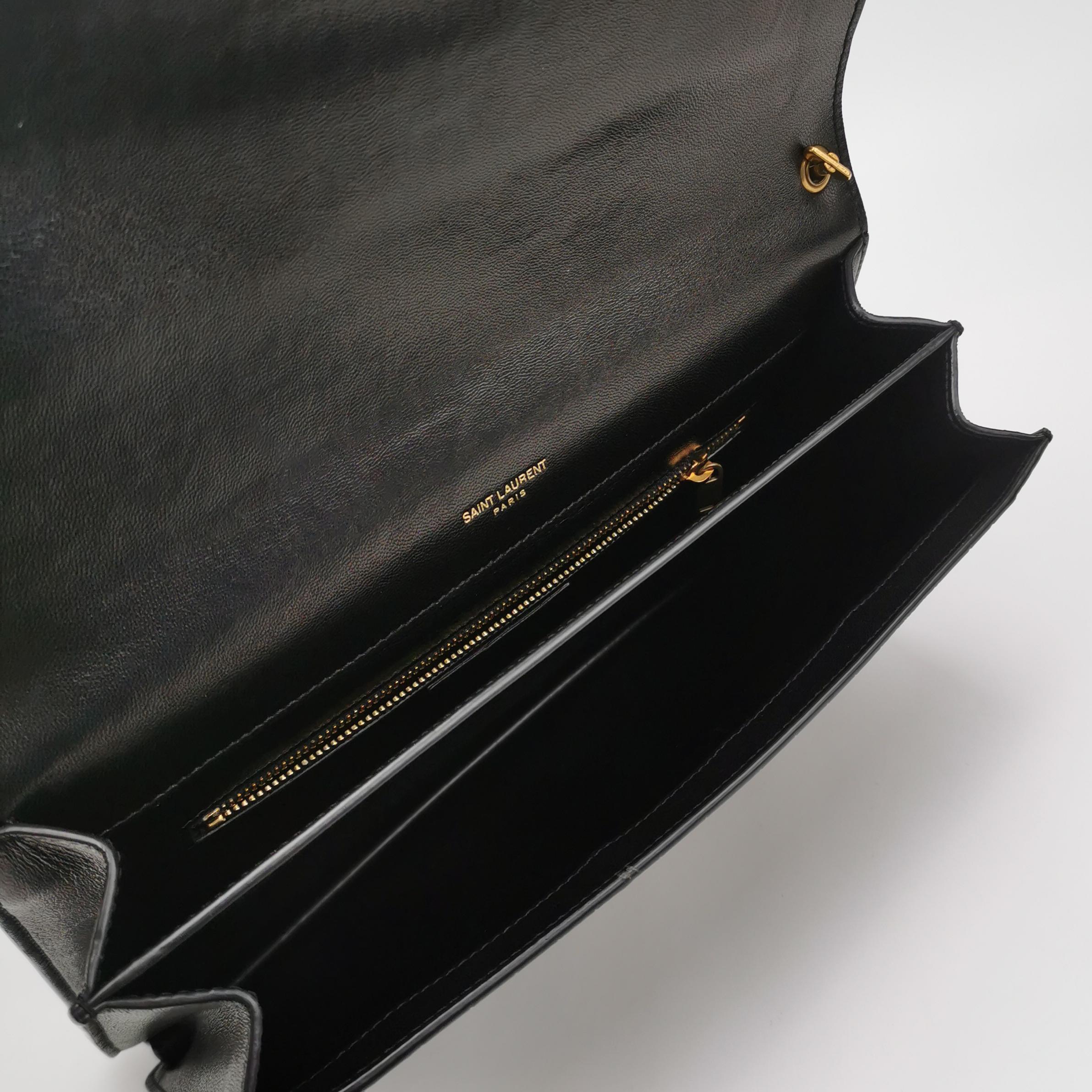 Saint Laurent Gaby Envelope Satchel Crocodile Embossed Leather — photo 7 of 19