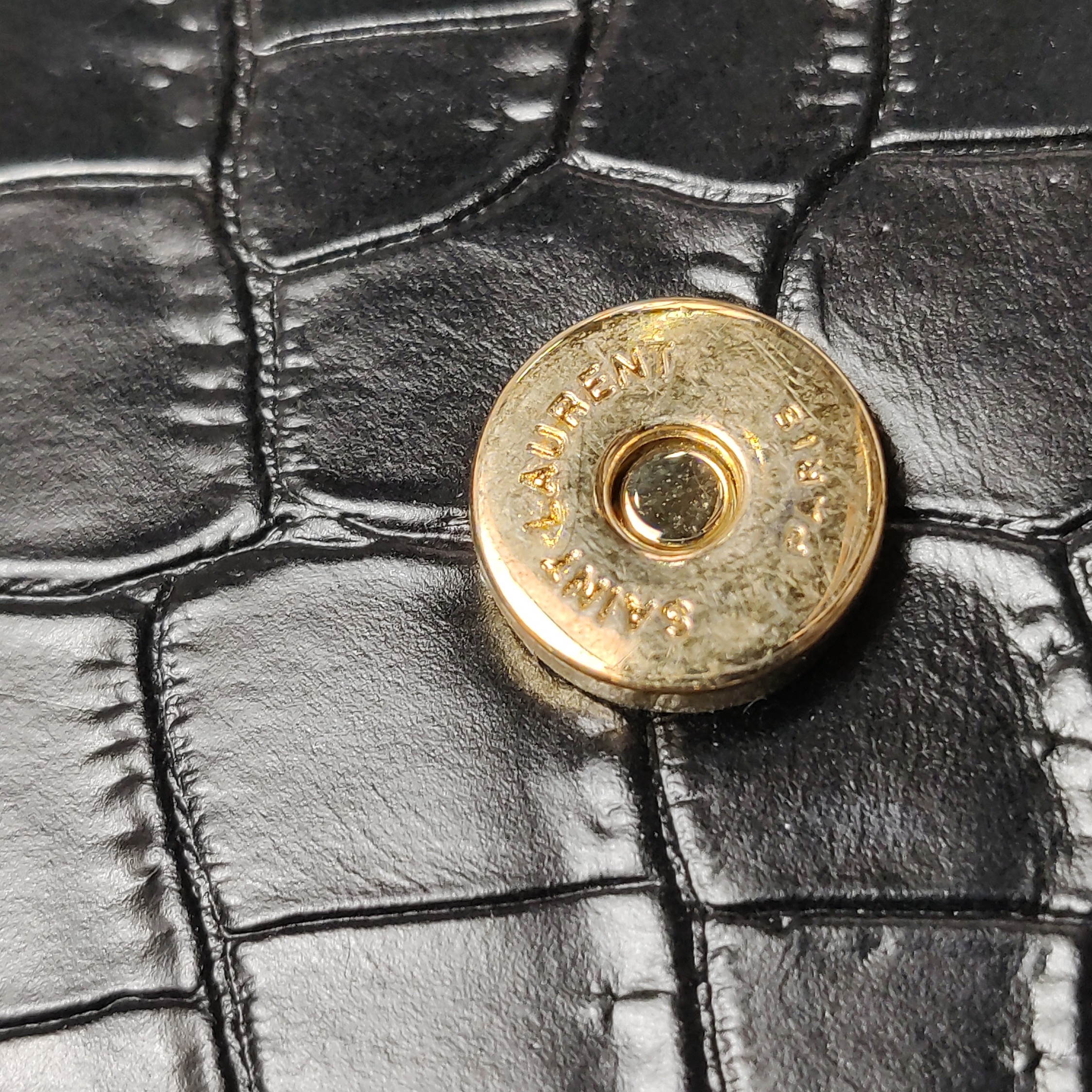 Saint Laurent Gaby Envelope Satchel Crocodile Embossed Leather — photo 11 of 19