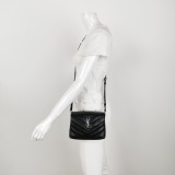 Saint Laurent Loulou Shoulder Bag Matelasse Chevron Leather Toy — thumbnail 2