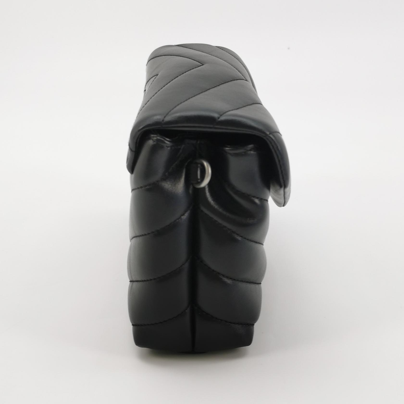 Saint Laurent Loulou Shoulder Bag Matelasse Chevron Leather Toy — photo 5 of 16