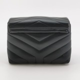 Saint Laurent Loulou Shoulder Bag Matelasse Chevron Leather Toy — thumbnail 3