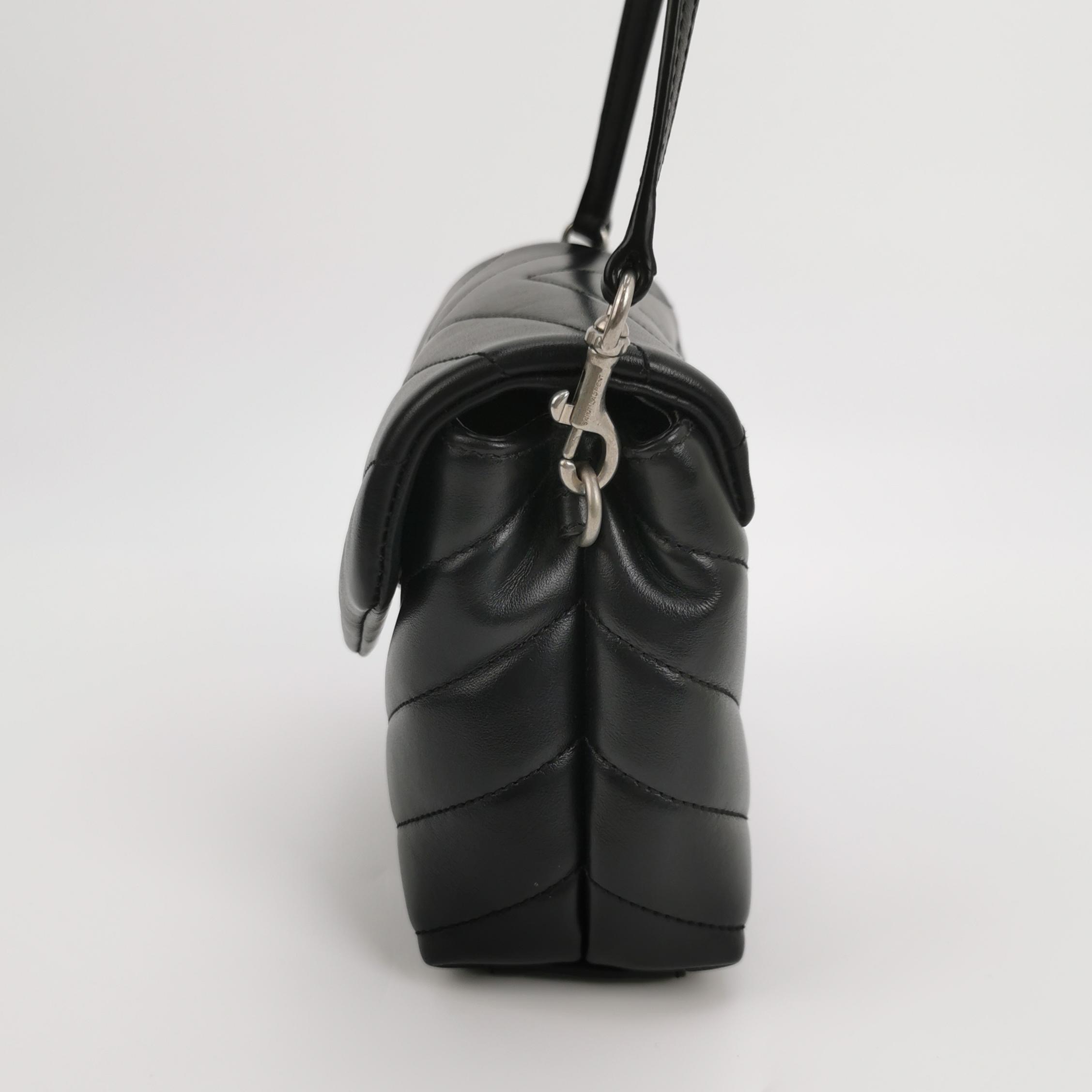 Saint Laurent Loulou Shoulder Bag Matelasse Chevron Leather Toy — photo 5 of 17