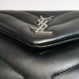 Saint Laurent Loulou Shoulder Bag Matelasse Chevron Leather Toy — thumbnail 12