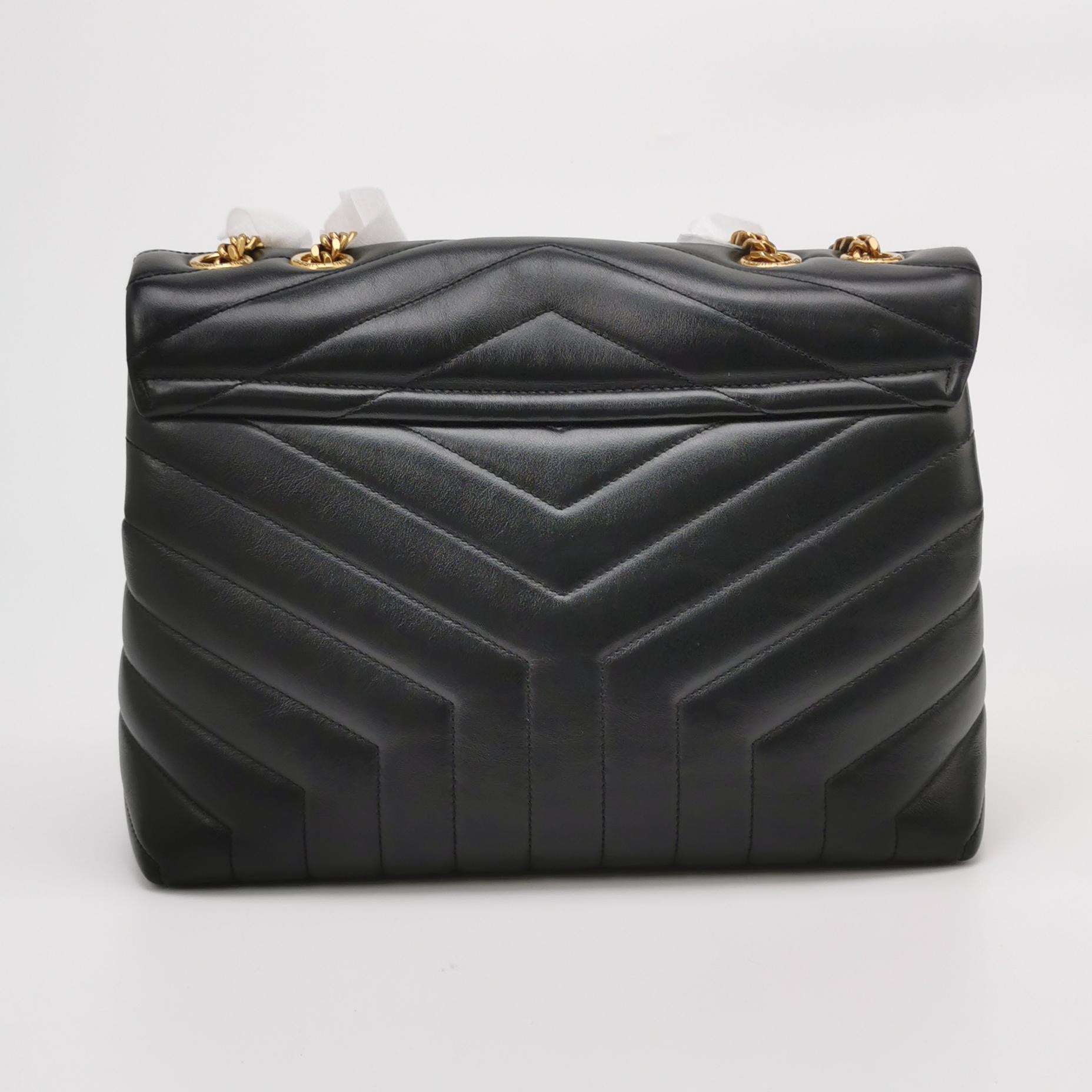 Saint Laurent Loulou Shoulder Bag Matelasse Chevron Leather Medium — photo 3 of 16