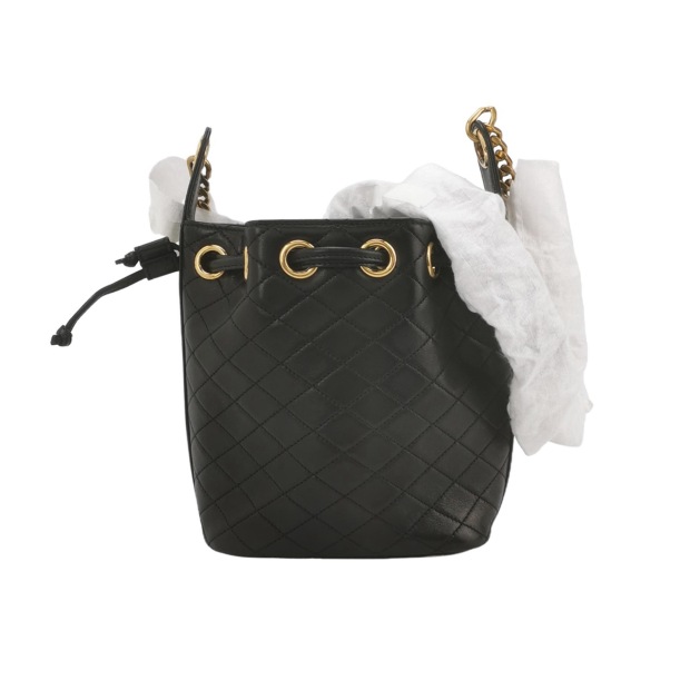 Saint Laurent Cassandre Black Bucket Bag — pre-owned, Vierlot