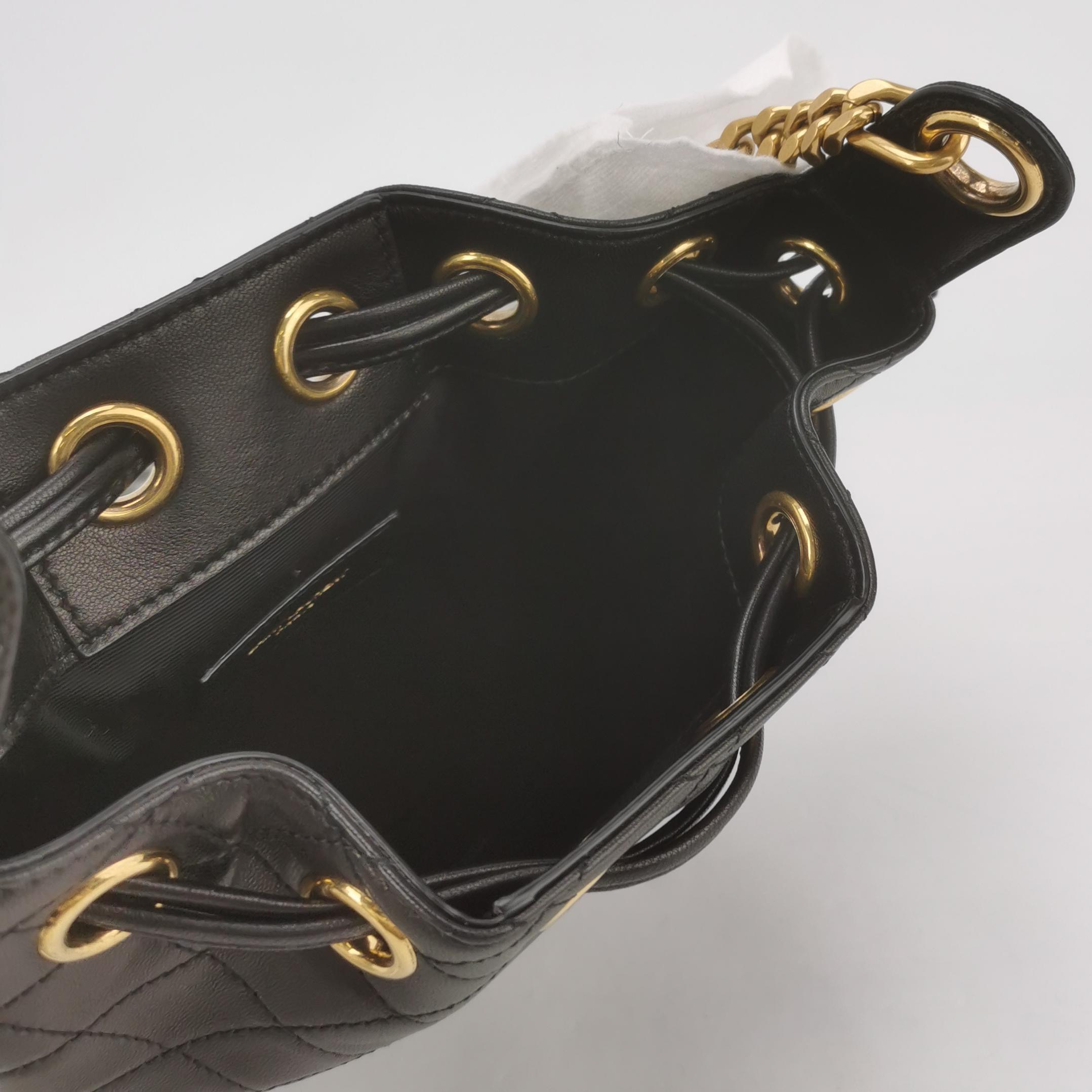 Saint Laurent Cassandre Black Bucket Bag — photo 7 of 15