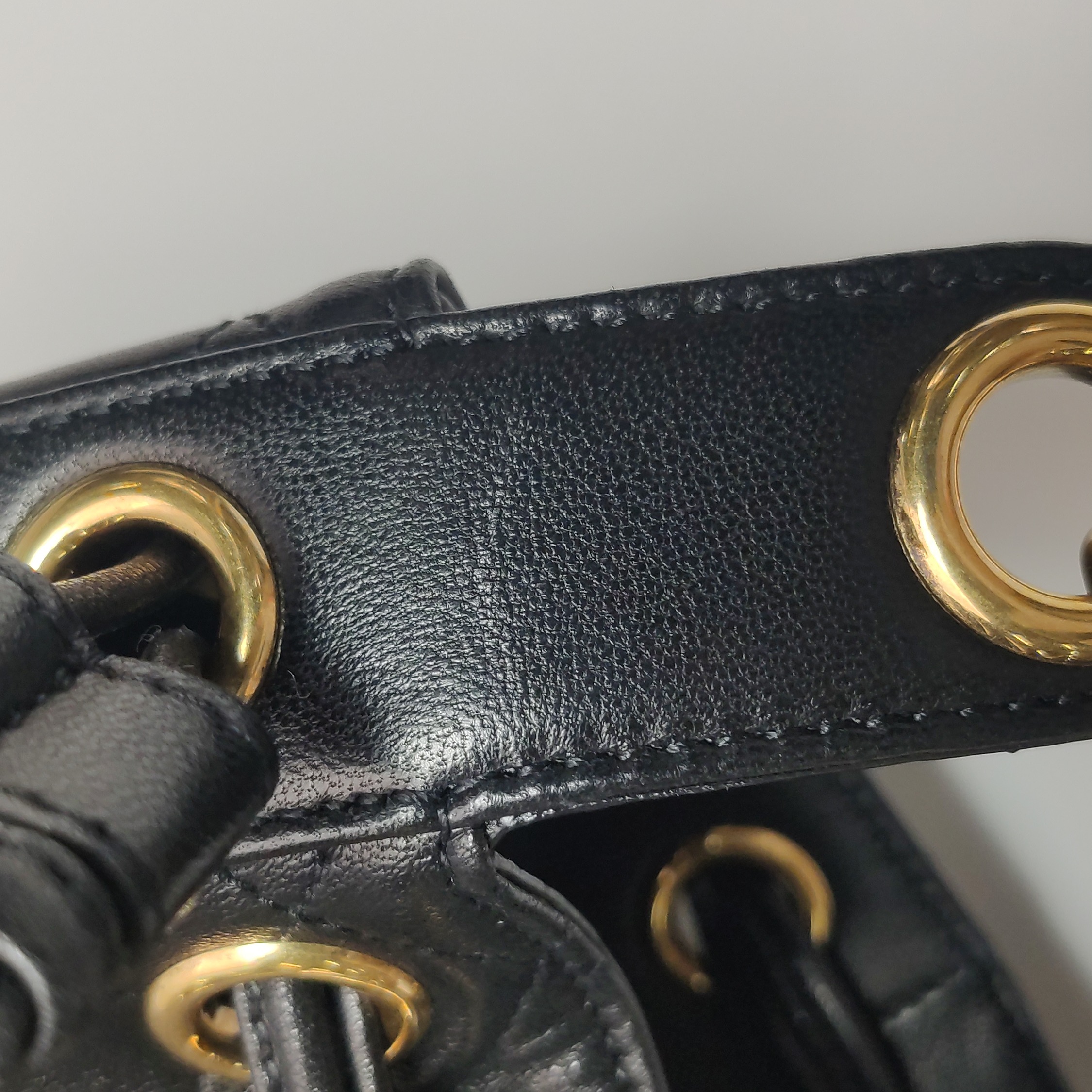 Saint Laurent Cassandre Black Bucket Bag — photo 12 of 15