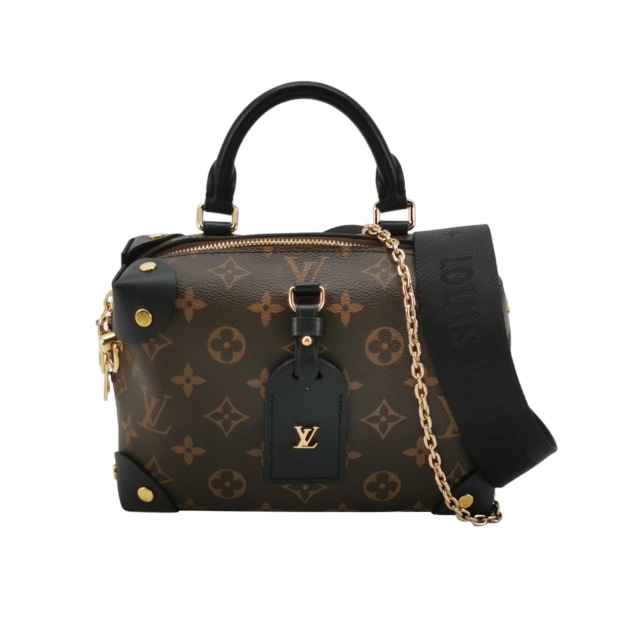 Louis Vuitton(LV) Petite Malle Souple Handbag Monogram Canvas with Leather — pre-owned, Vierlot