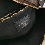 Louis Vuitton(LV) Petite Malle Souple Handbag Monogram Canvas with Leather — thumbnail 8