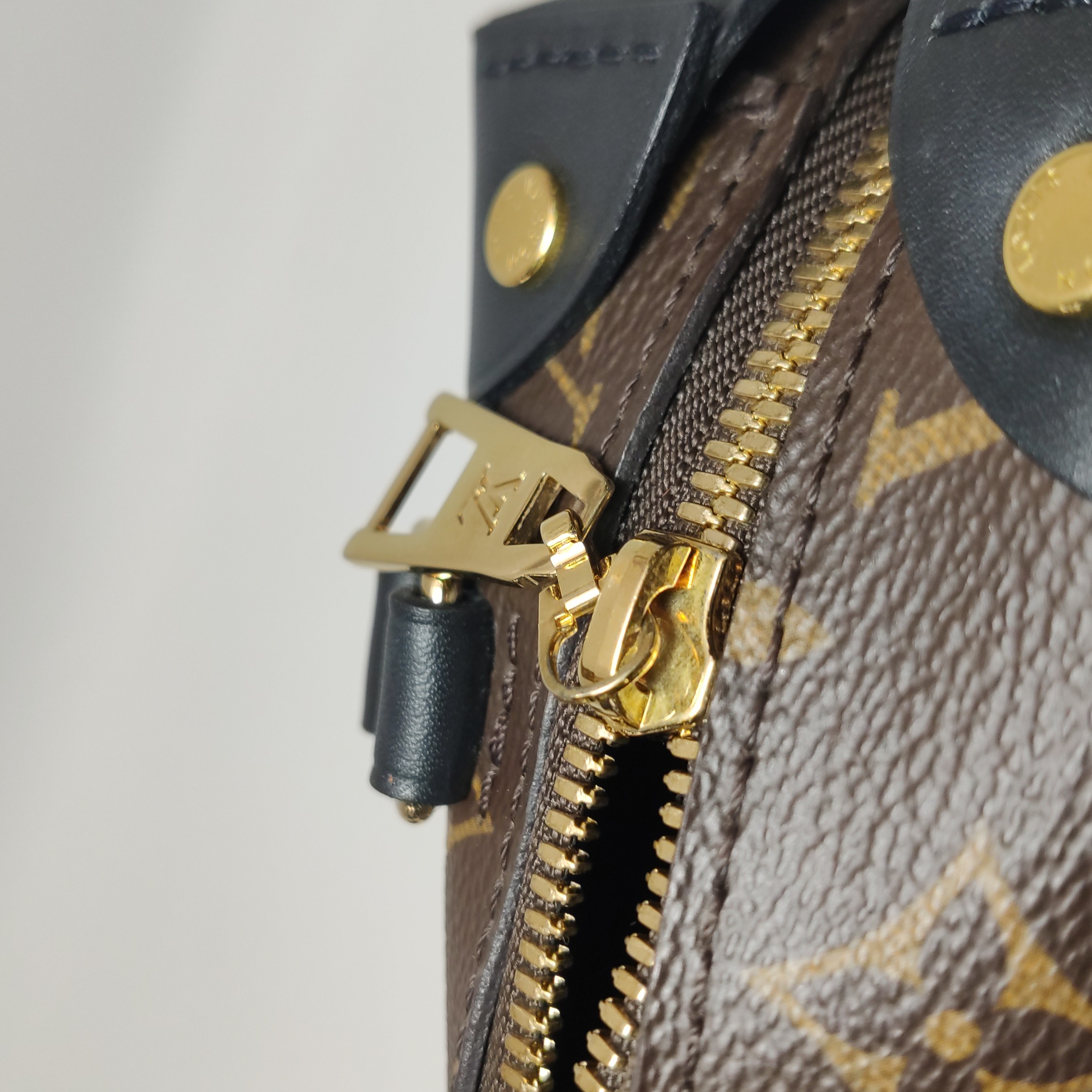 Louis Vuitton(LV) Petite Malle Souple Handbag Monogram Canvas with Leather — photo 11 of 17