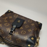 Louis Vuitton(LV) Petite Malle Souple Handbag Monogram Canvas with Leather — thumbnail 15