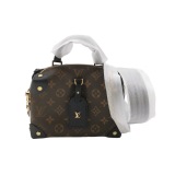 Louis Vuitton(LV) Petite Malle Souple Handbag Monogram Canvas with Leather — thumbnail 1