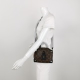 Louis Vuitton(LV) Petite Malle Souple Handbag Monogram Canvas with Leather — thumbnail 2