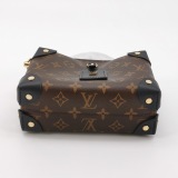 Louis Vuitton(LV) Petite Malle Souple Handbag Monogram Canvas with Leather — thumbnail 6