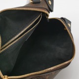 Louis Vuitton(LV) Petite Malle Souple Handbag Monogram Canvas with Leather — thumbnail 7