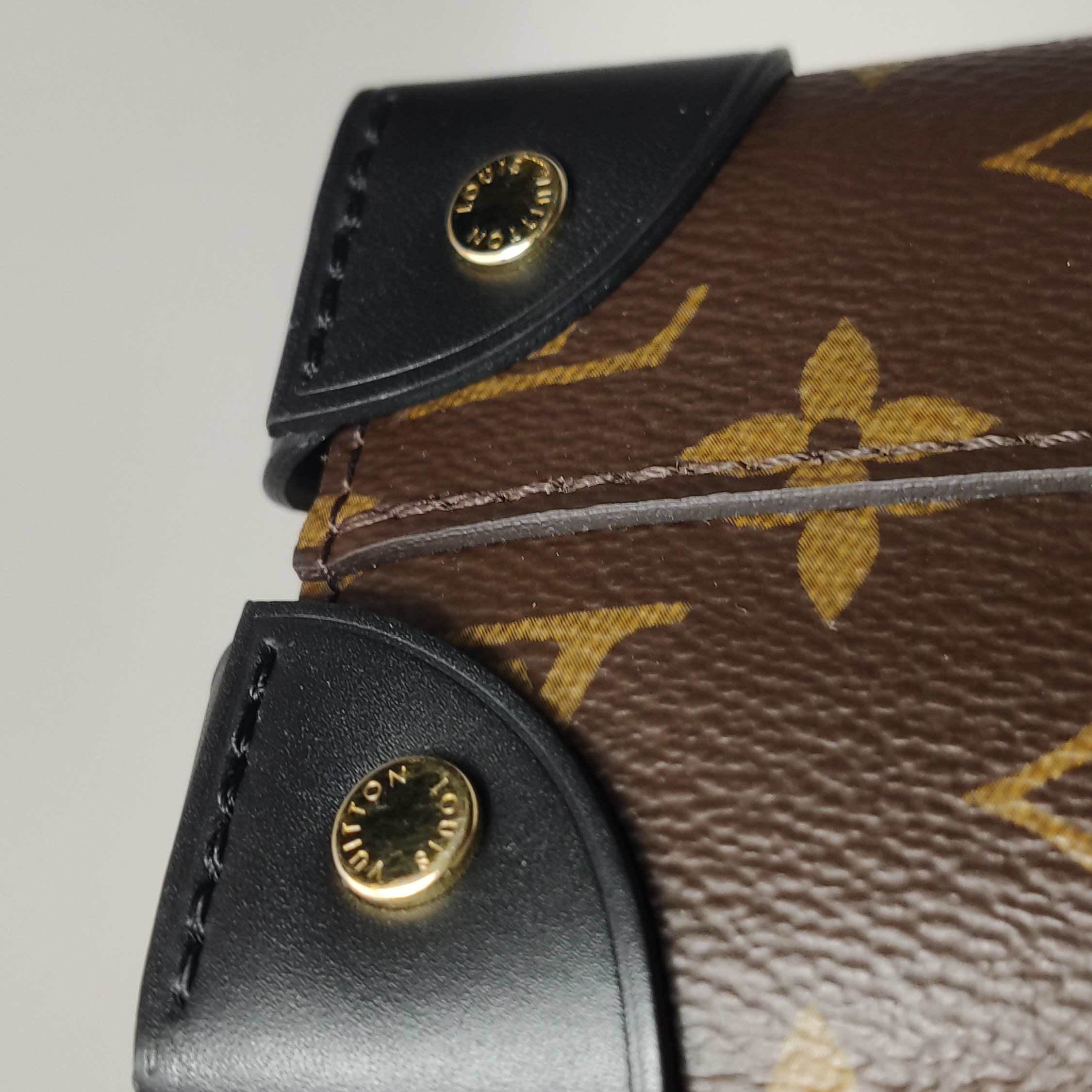 Louis Vuitton(LV) Petite Malle Souple Handbag Monogram Canvas with Leather — photo 11 of 16