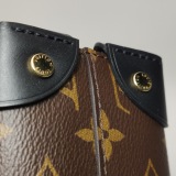 Louis Vuitton(LV) Petite Malle Souple Handbag Monogram Canvas with Leather — thumbnail 11