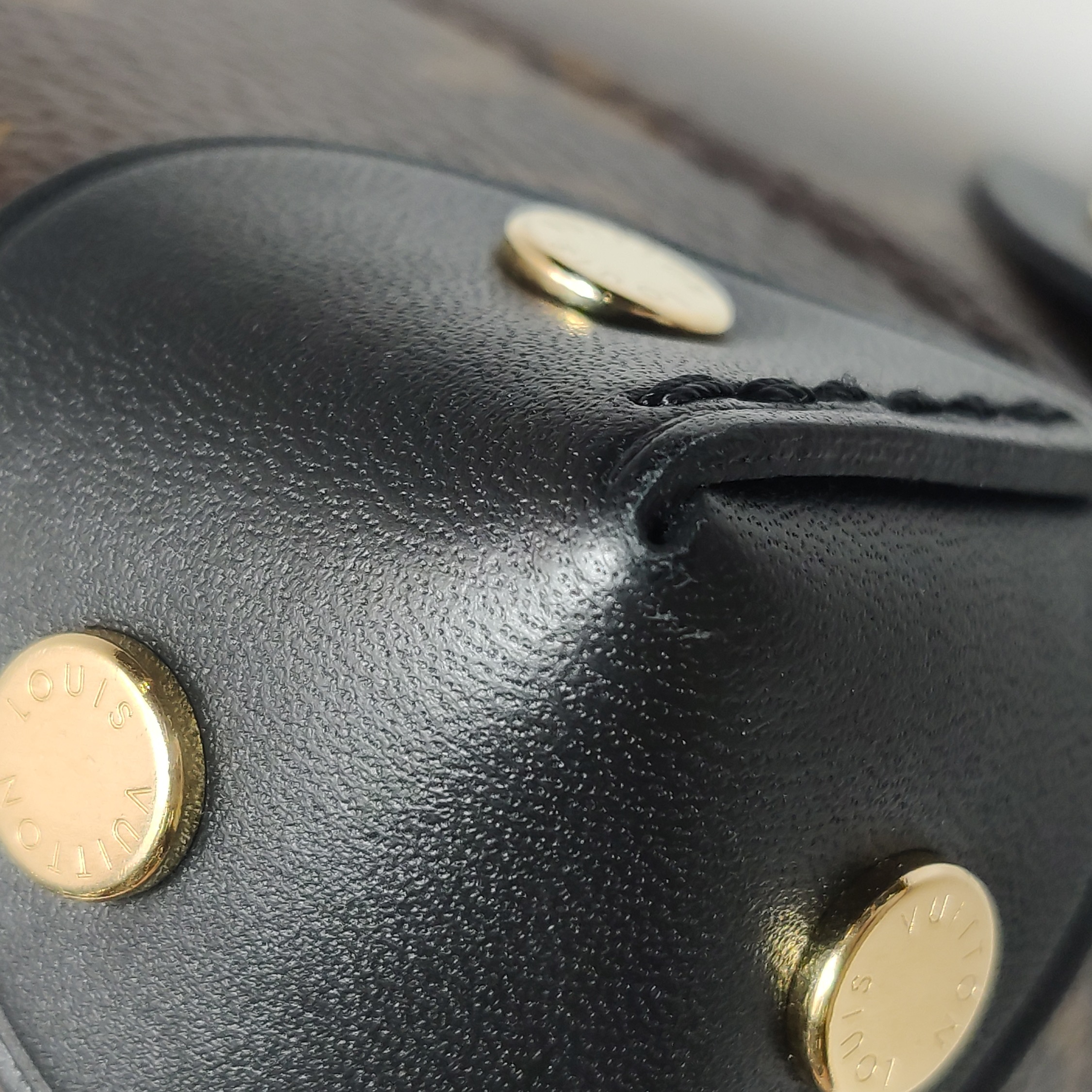 Louis Vuitton(LV) Petite Malle Souple Handbag Monogram Canvas with Leather — photo 10 of 16