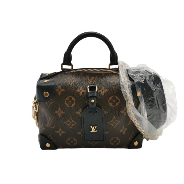 Louis Vuitton(LV) Petite Malle Souple Handbag Monogram Canvas with Leather — pre-owned, Vierlot