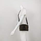 Louis Vuitton(LV) Petite Malle Souple Handbag Monogram Canvas with Leather — thumbnail 2