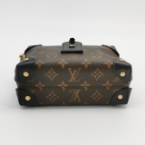 Louis Vuitton(LV) Petite Malle Souple Handbag Monogram Canvas with Leather — thumbnail 6
