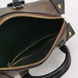 Louis Vuitton(LV) Petite Malle Souple Handbag Monogram Canvas with Leather — thumbnail 7
