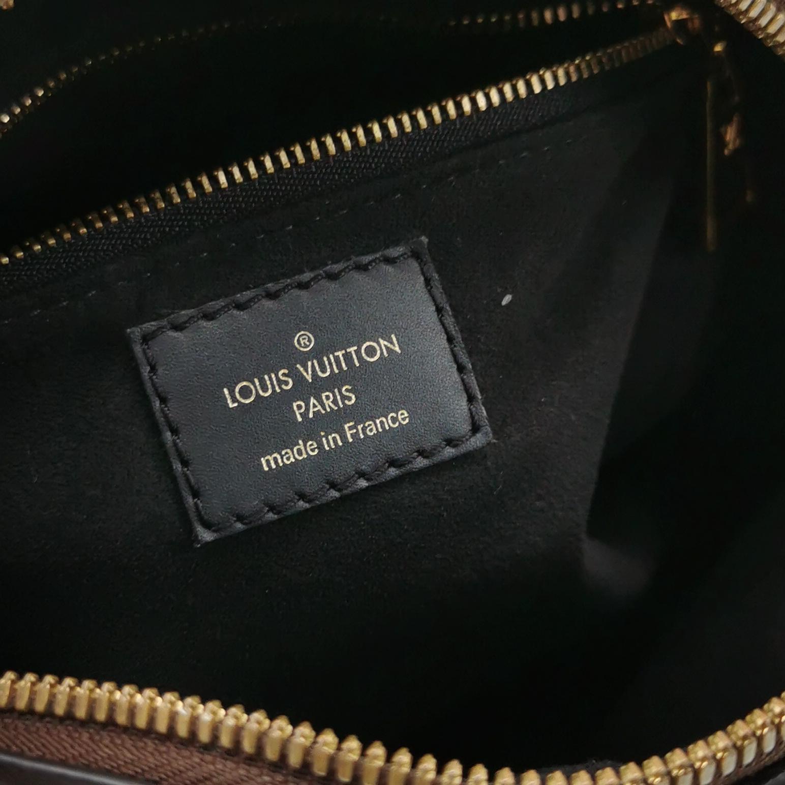 Louis Vuitton(LV) Petite Malle Souple Handbag Monogram Canvas with Leather — photo 8 of 17