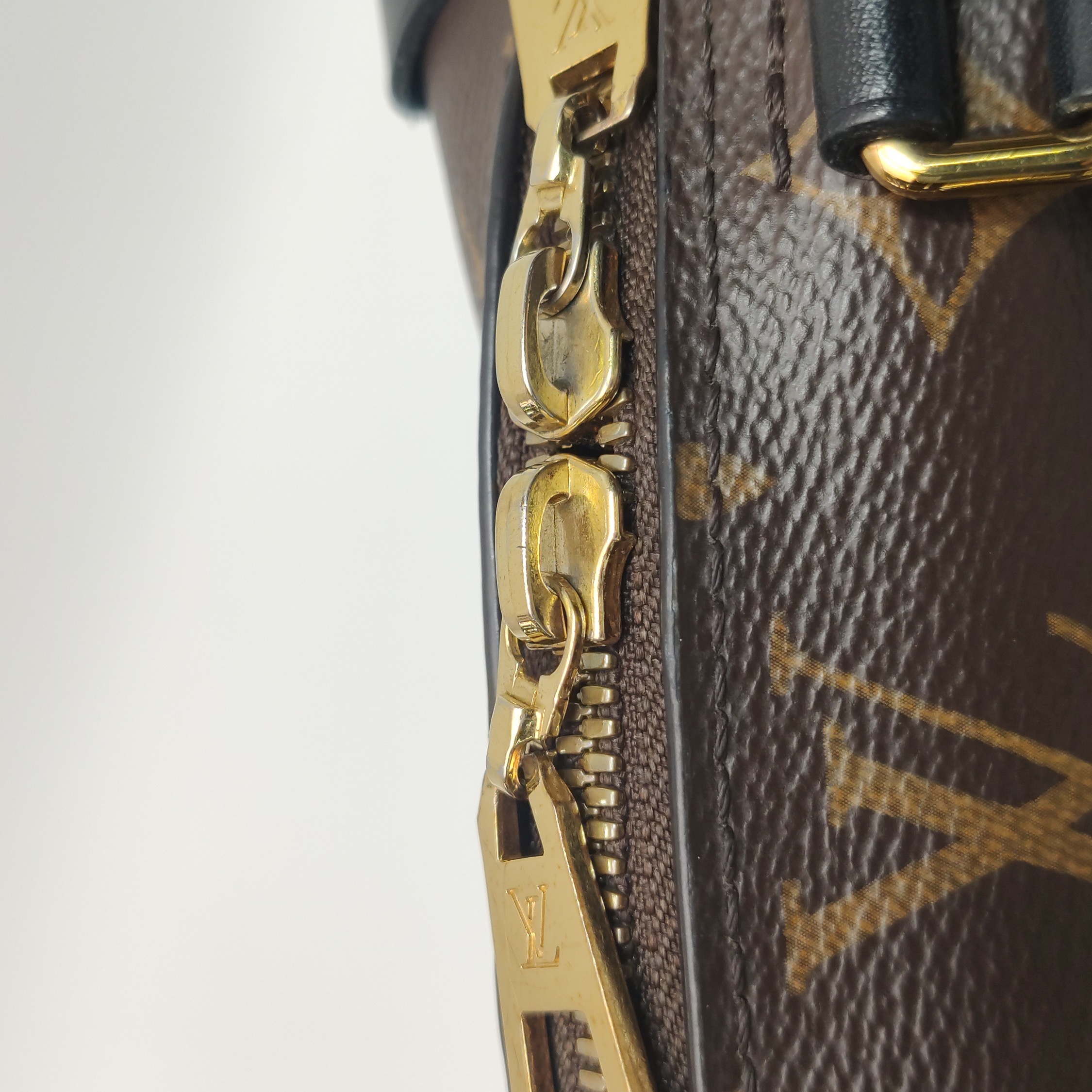 Louis Vuitton(LV) Petite Malle Souple Handbag Monogram Canvas with Leather — photo 9 of 17