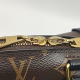 Louis Vuitton(LV) Petite Malle Souple Handbag Monogram Canvas with Leather — thumbnail 9