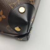 Louis Vuitton(LV) Petite Malle Souple Handbag Monogram Canvas with Leather — thumbnail 13